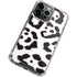 B&W Leopard iPhone 14 Pro Clear Case